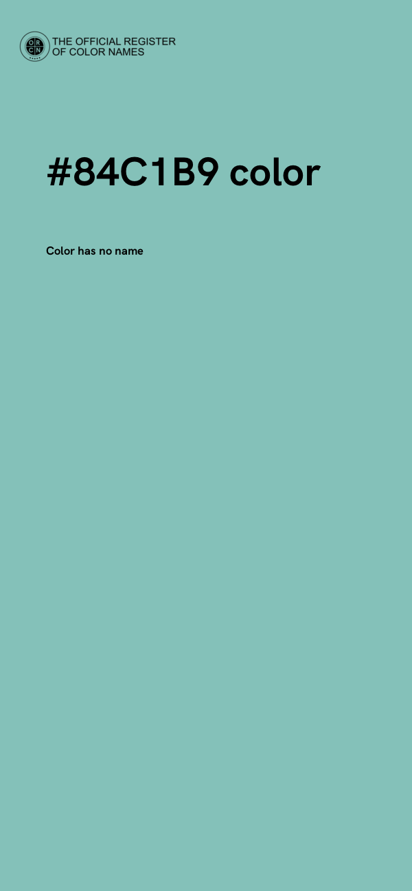 #84C1B9 color image