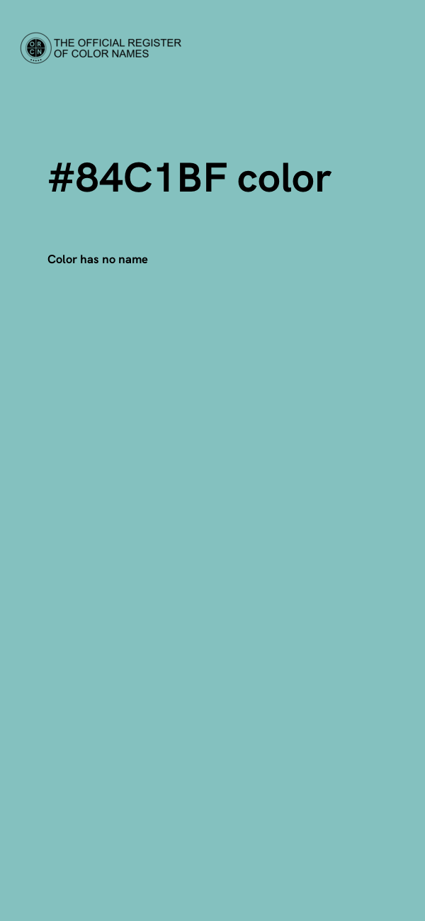 #84C1BF color image