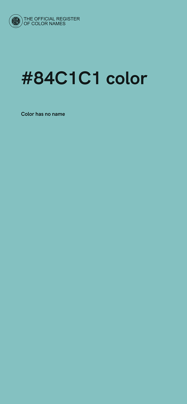 #84C1C1 color image