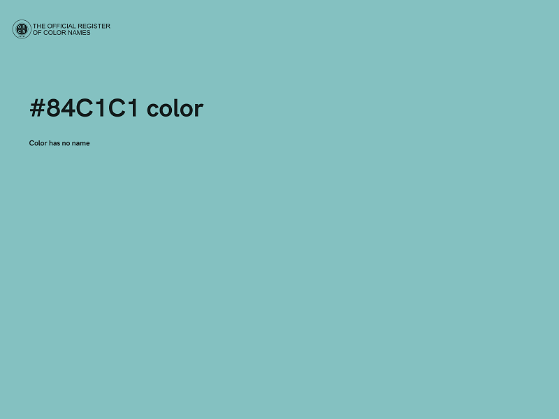 #84C1C1 color image