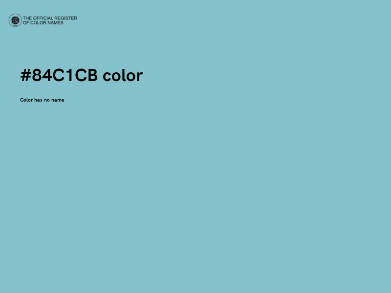 #84C1CB color image