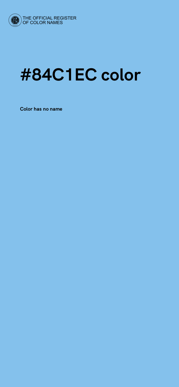 #84C1EC color image
