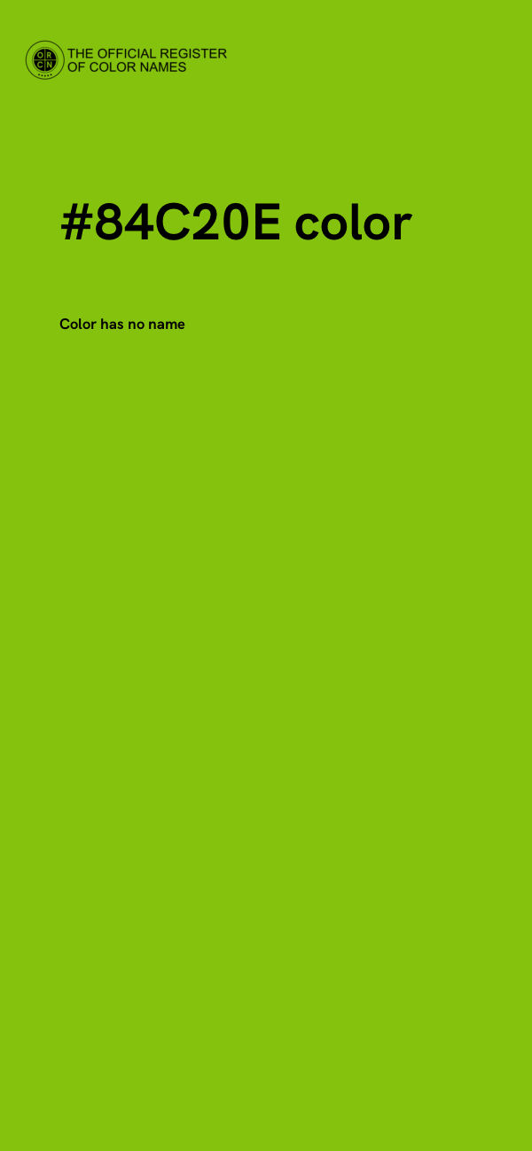 #84C20E color image