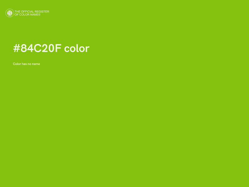 #84C20F color image