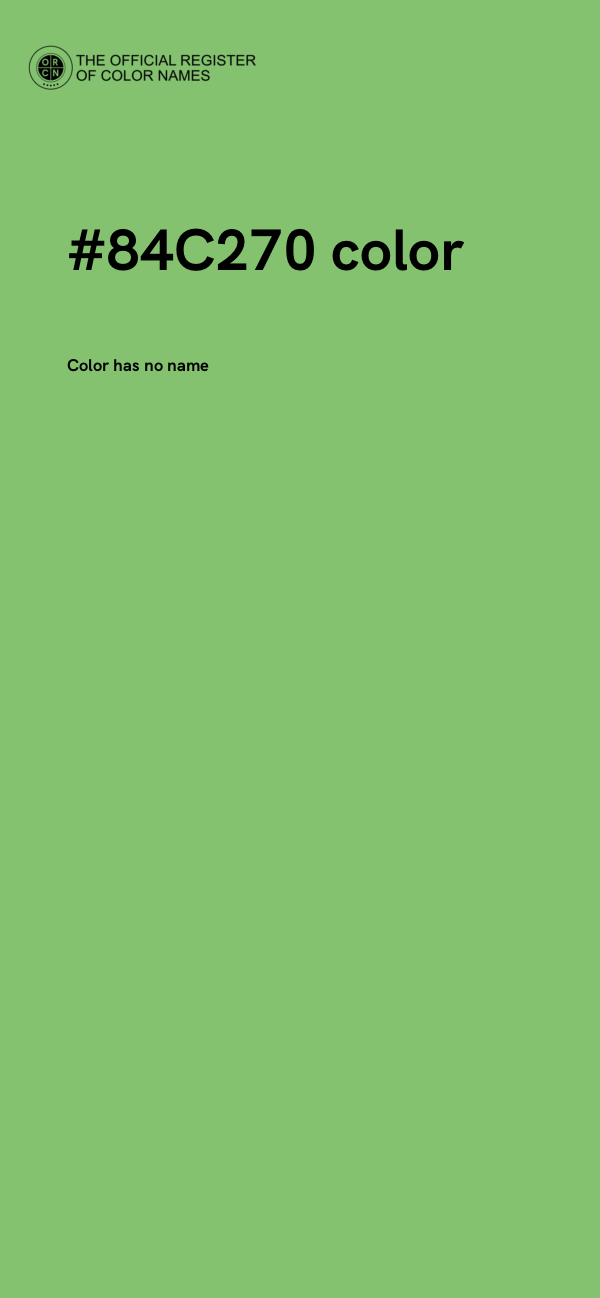 #84C270 color image