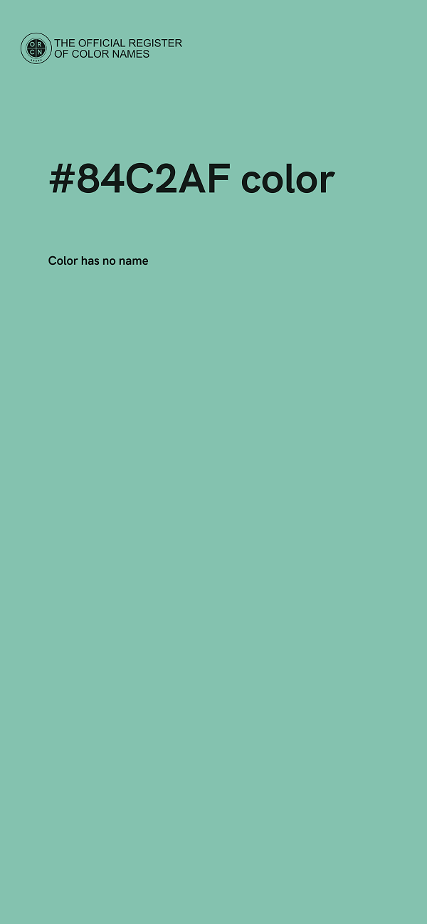 #84C2AF color image
