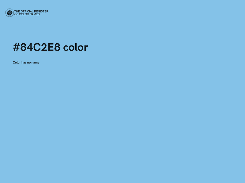 #84C2E8 color image