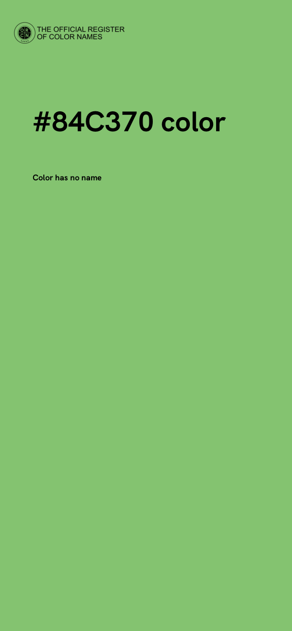 #84C370 color image