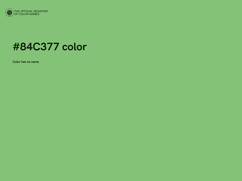 #84C377 color image