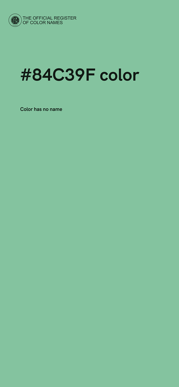 #84C39F color image