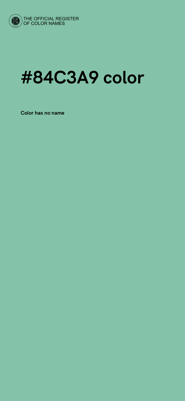 #84C3A9 color image