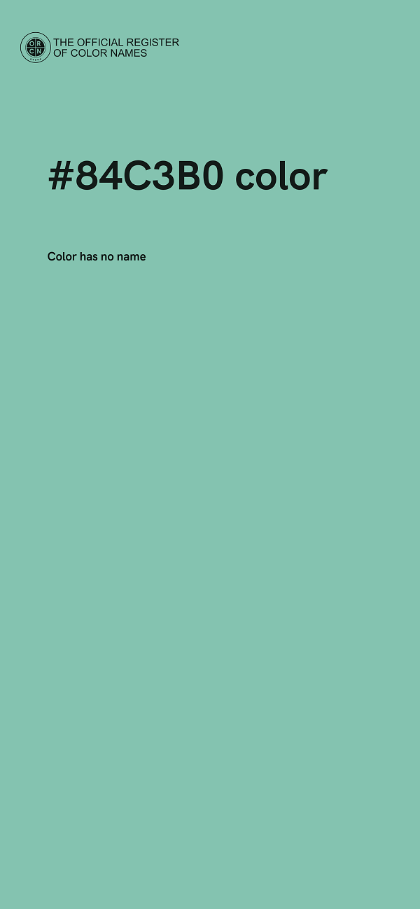 #84C3B0 color image