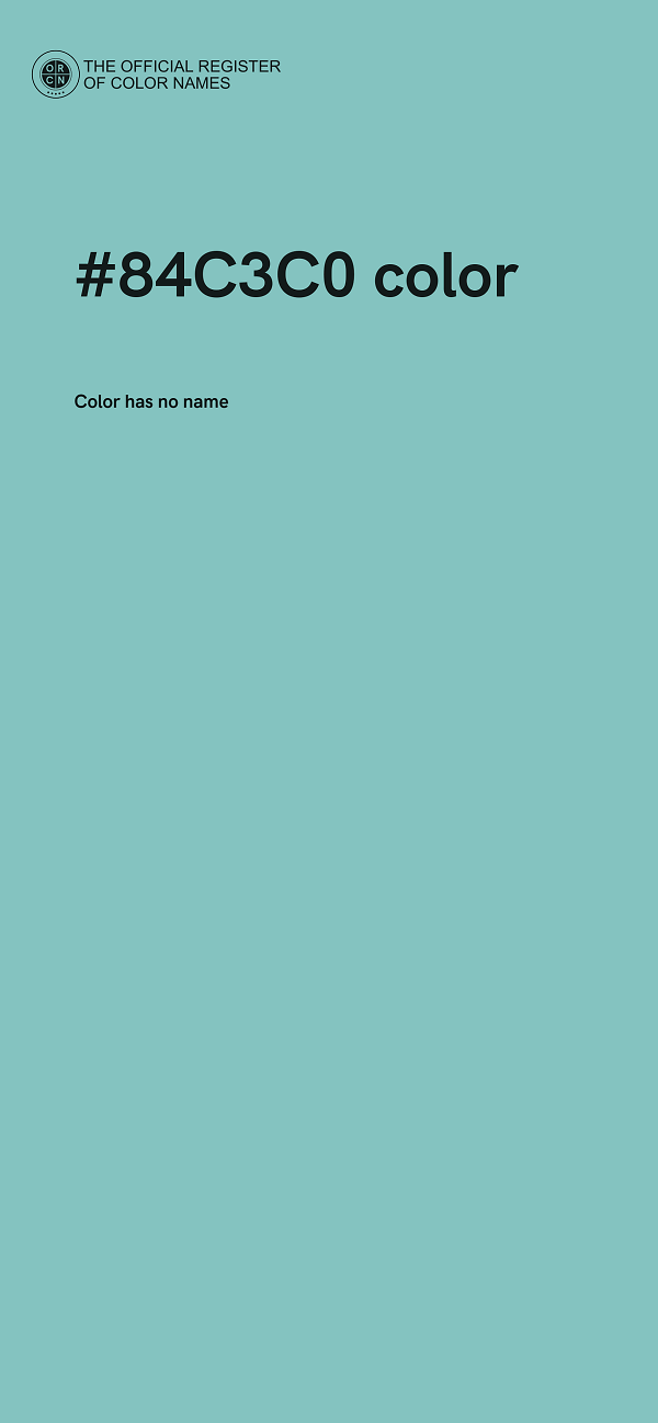 #84C3C0 color image