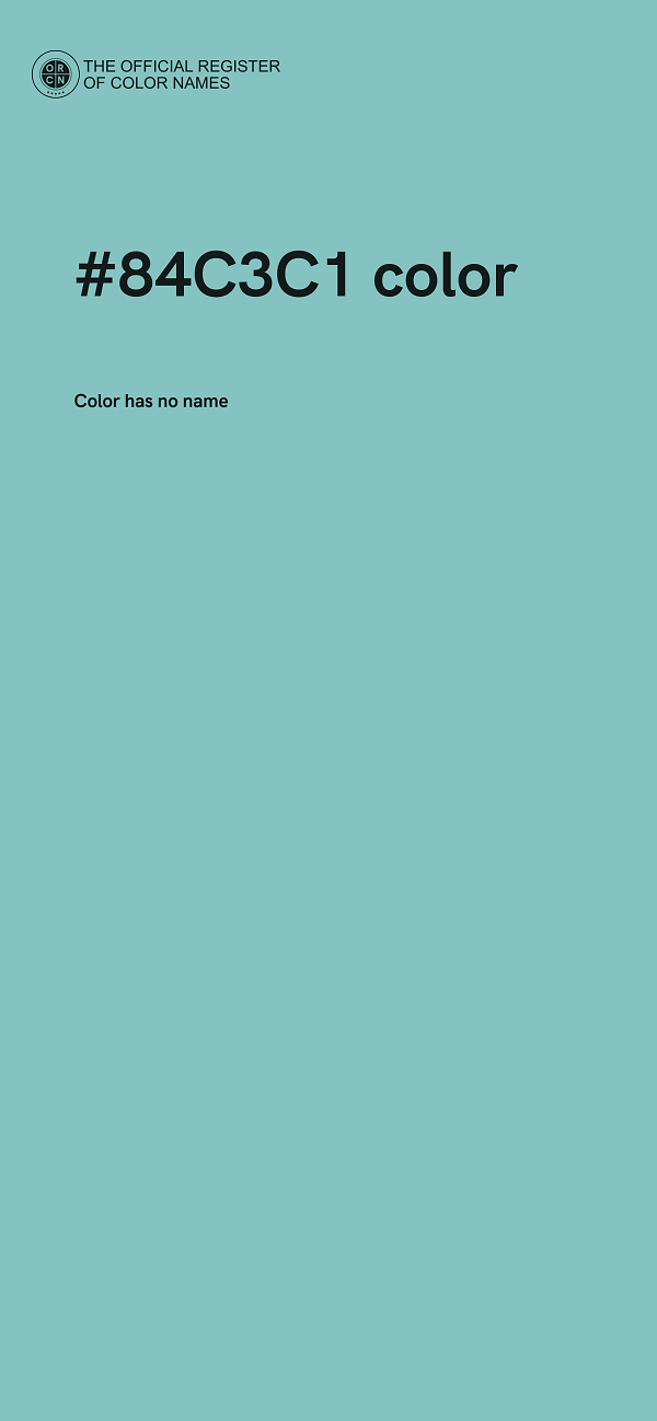 #84C3C1 color image
