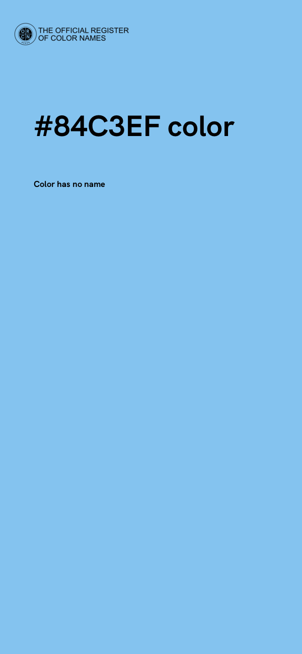 #84C3EF color image