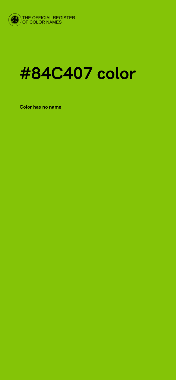 #84C407 color image