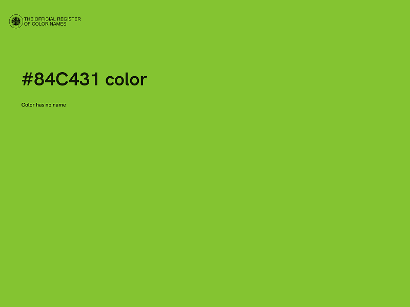 #84C431 color image