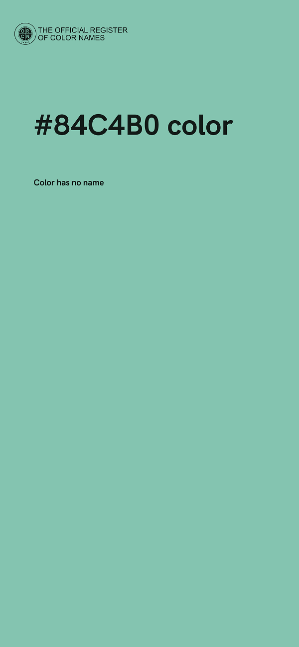 #84C4B0 color image