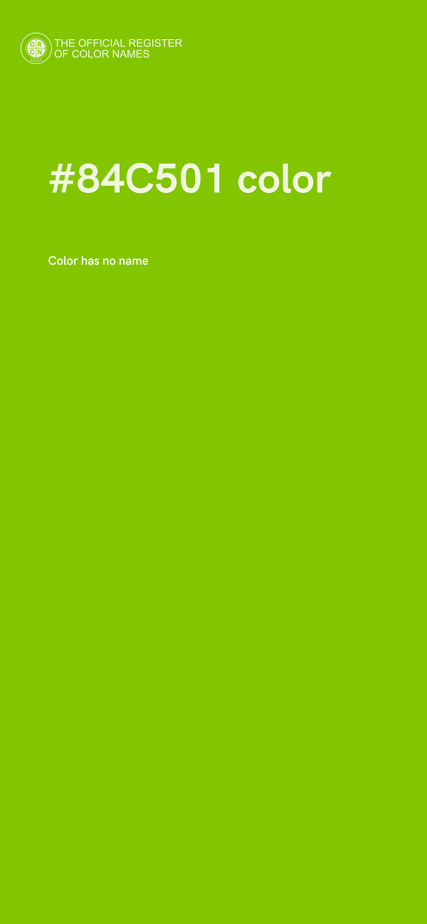#84C501 color image