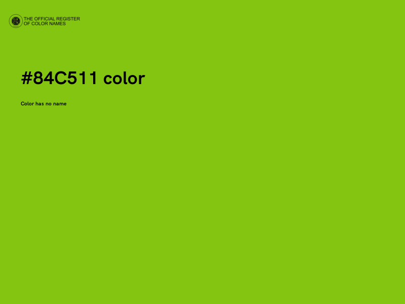 #84C511 color image