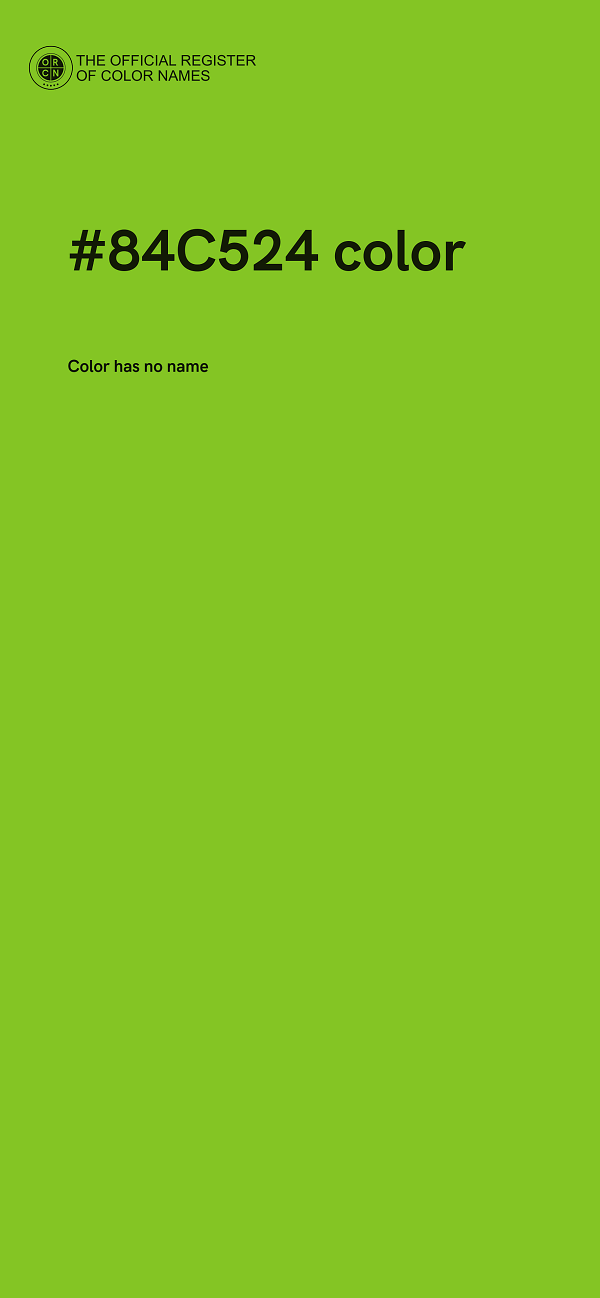 #84C524 color image