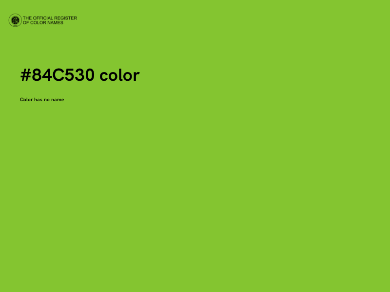 #84C530 color image