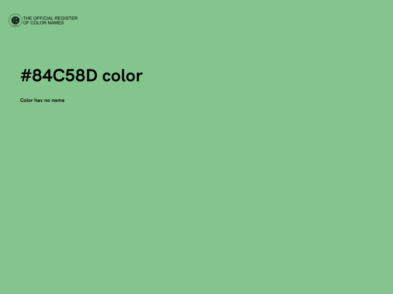 #84C58D color image