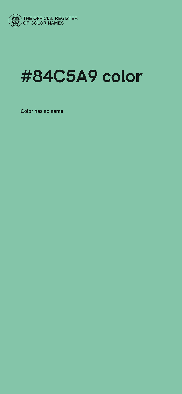 #84C5A9 color image