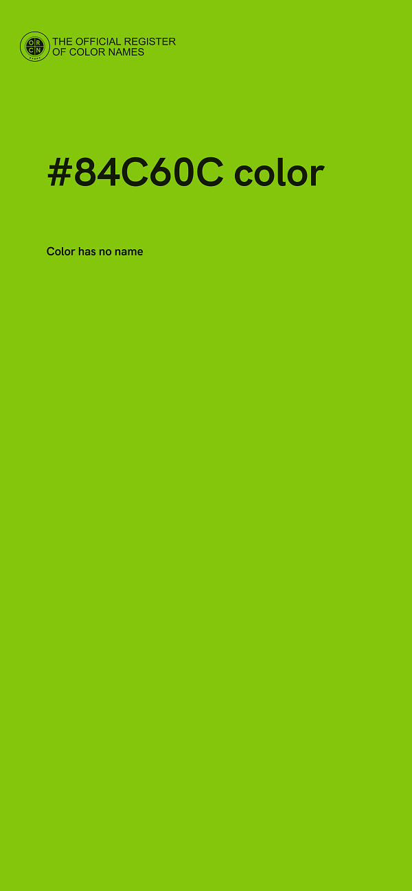 #84C60C color image