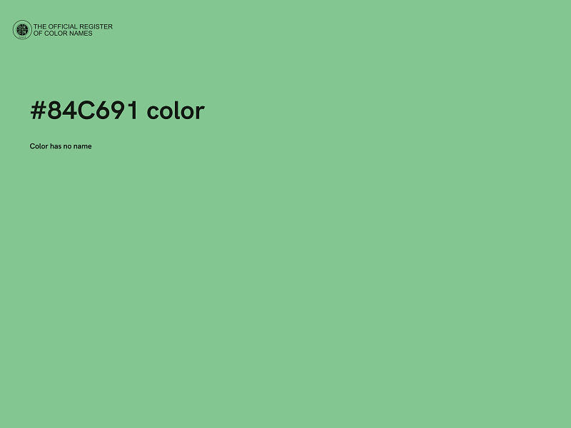 #84C691 color image