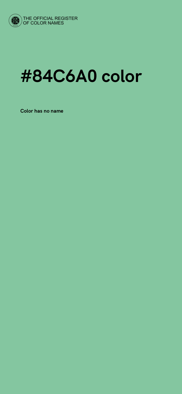 #84C6A0 color image