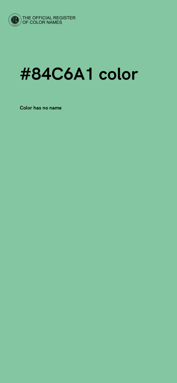 #84C6A1 color image