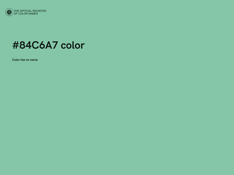 #84C6A7 color image