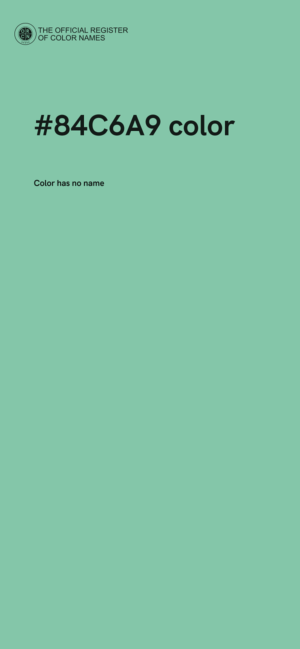 #84C6A9 color image
