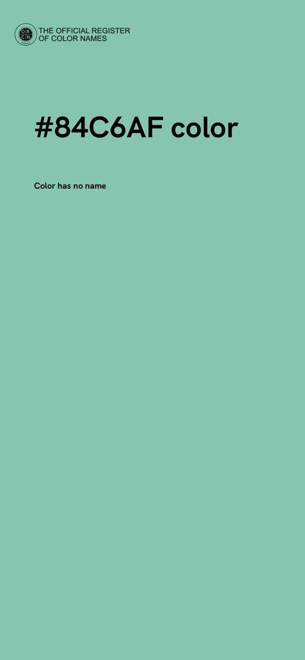 #84C6AF color image