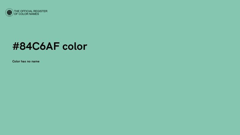 #84C6AF color image