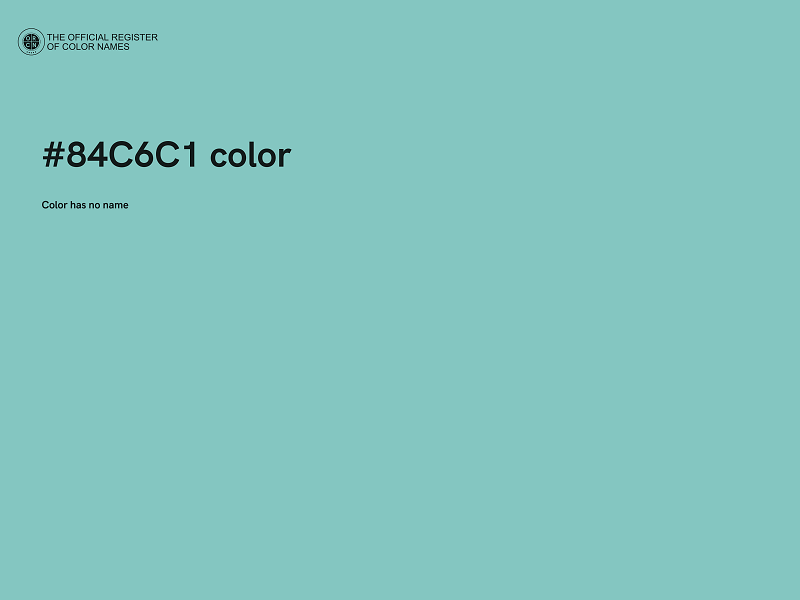 #84C6C1 color image