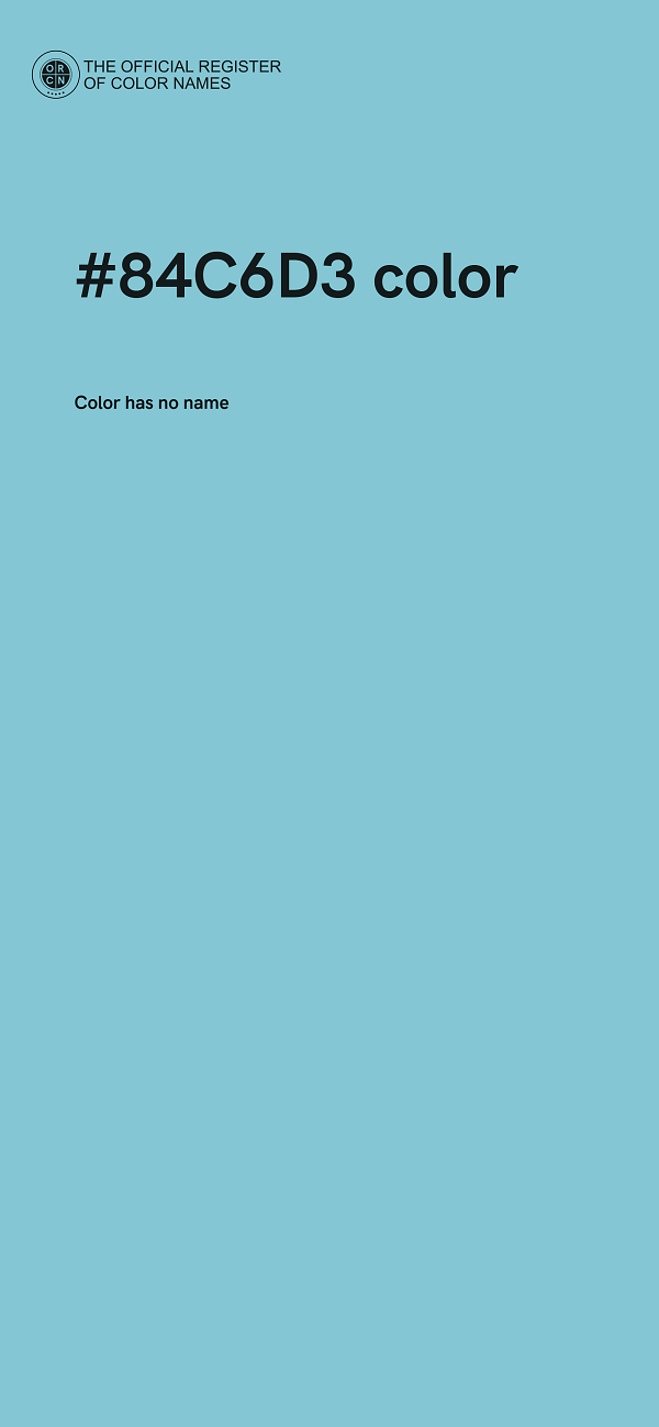 #84C6D3 color image