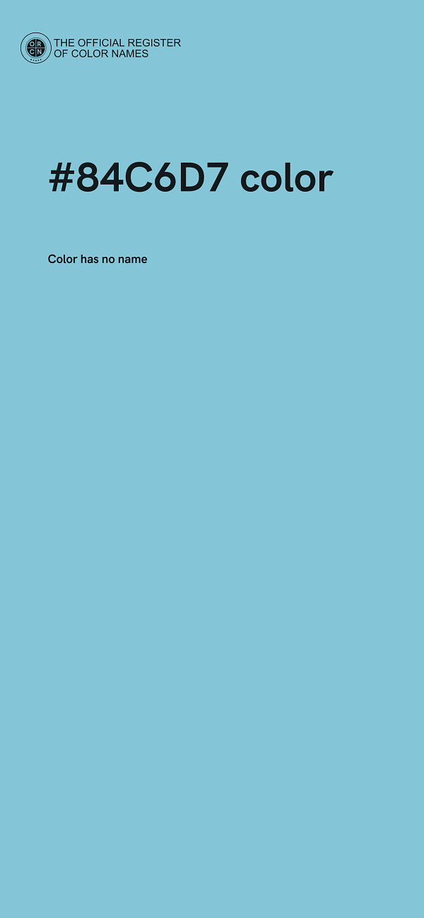#84C6D7 color image