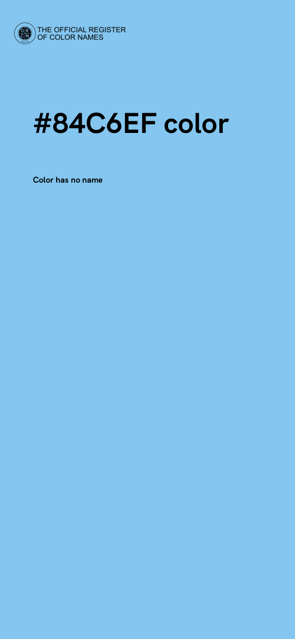 #84C6EF color image