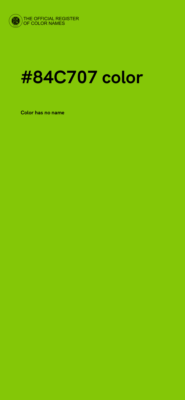 #84C707 color image