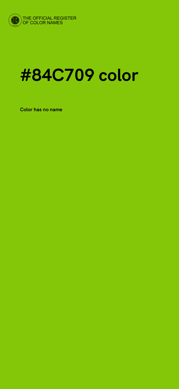 #84C709 color image
