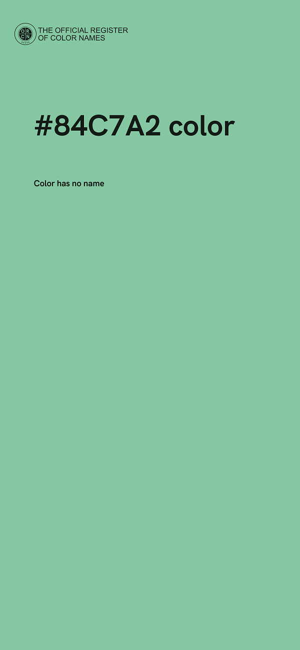 #84C7A2 color image