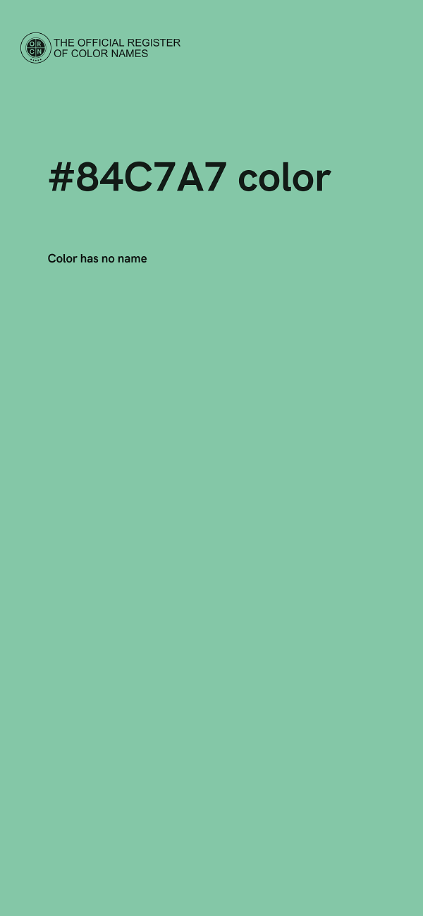 #84C7A7 color image