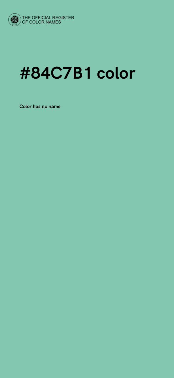 #84C7B1 color image