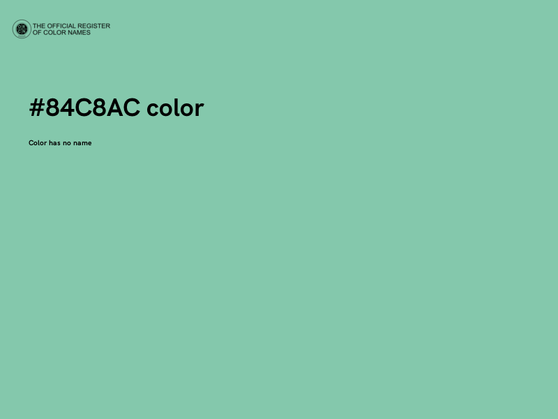 #84C8AC color image