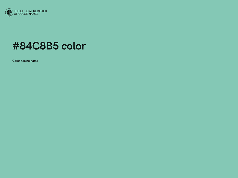 #84C8B5 color image