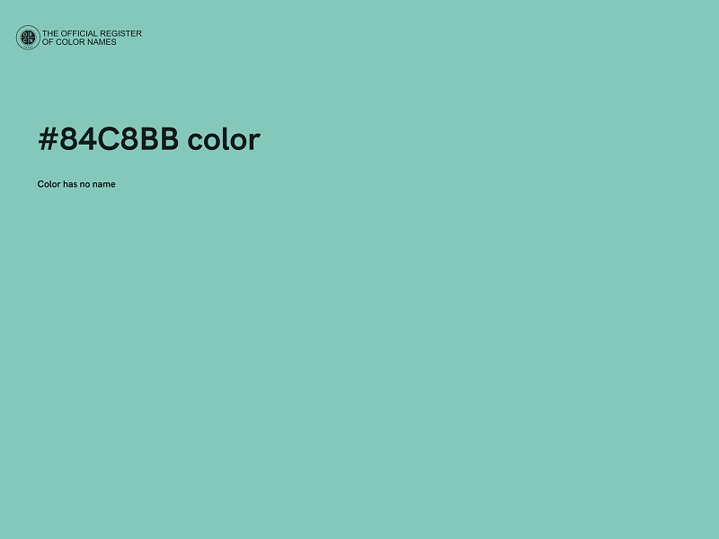 #84C8BB color image