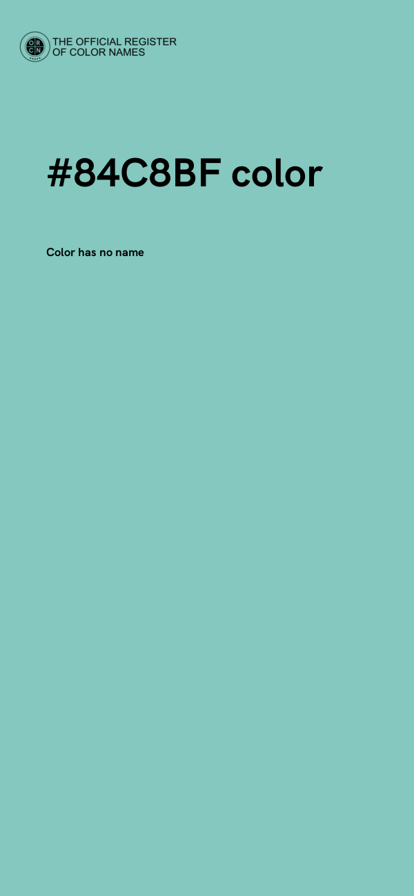 #84C8BF color image