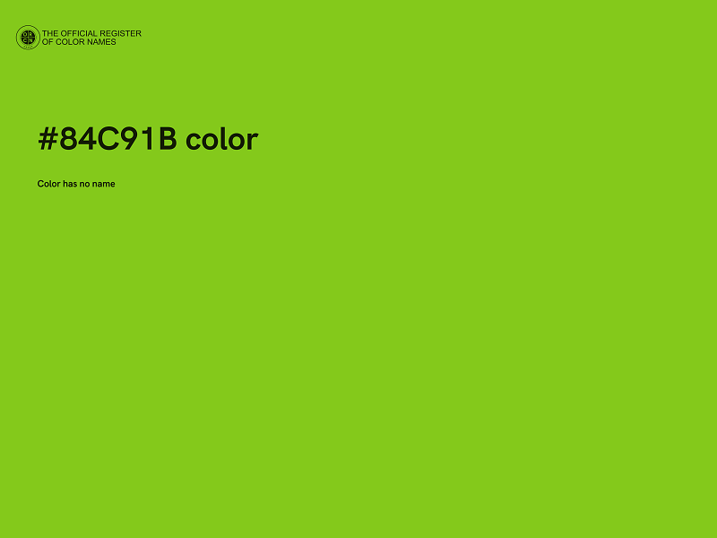#84C91B color image